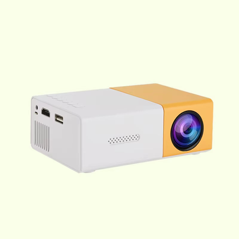 YG300 Built-In Speaker, Supports High-Definition 1080P, Handheld Mini Entertainment Portable Home LED Projector