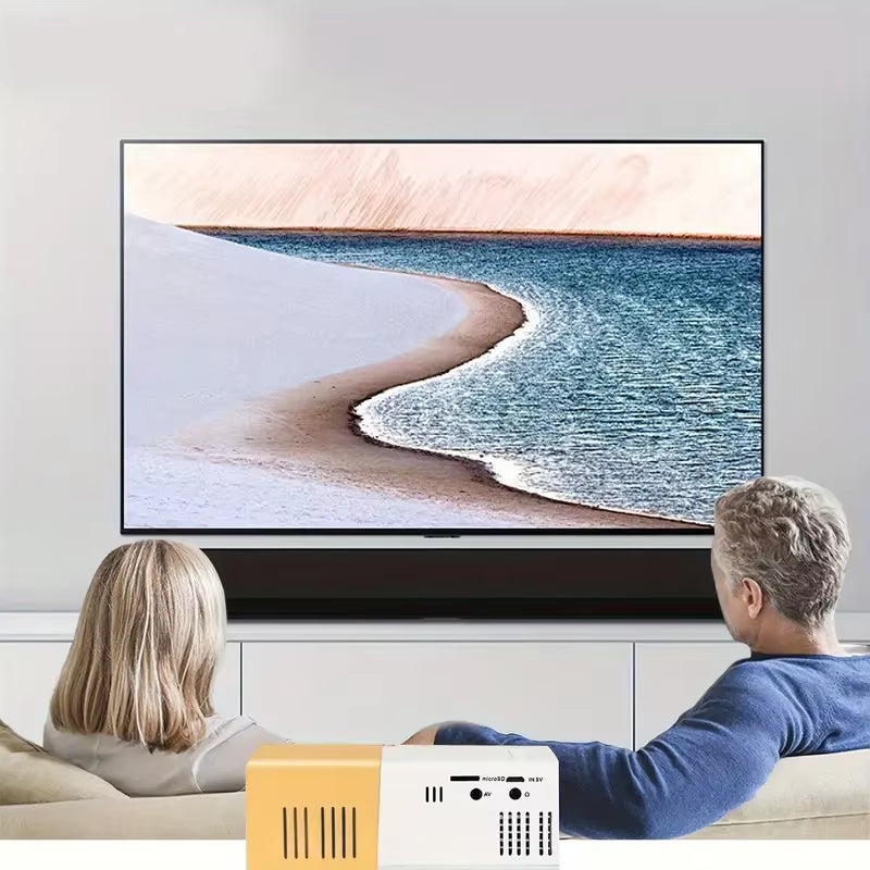 YG300 Built-In Speaker, Supports High-Definition 1080P, Handheld Mini Entertainment Portable Home LED Projector