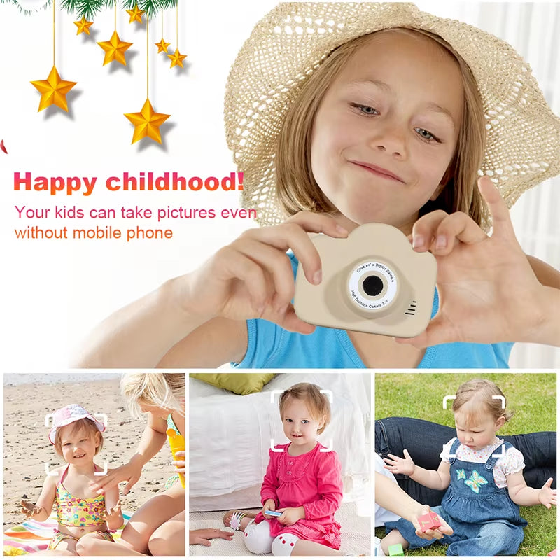 Kids Mini Digital Camera Toys 1080P HD Dual Camera Video Camera 2 Inch Color Display SLR Camera Children Birthday Gift Kids Toy