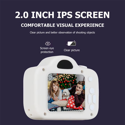 Kids Mini Digital Camera Toys 1080P HD Dual Camera Video Camera 2 Inch Color Display SLR Camera Children Birthday Gift Kids Toy