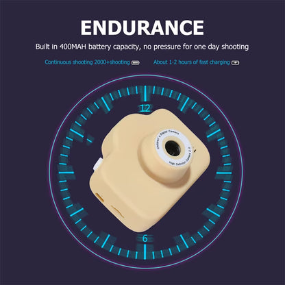 Kids Mini Digital Camera Toys 1080P HD Dual Camera Video Camera 2 Inch Color Display SLR Camera Children Birthday Gift Kids Toy