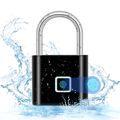 Tongwode Keyless USB Charging Fingerprint Lock Smart Padlock Waterproof 0.2S Unlock Portable Anti-Theft Electronic Door Lock